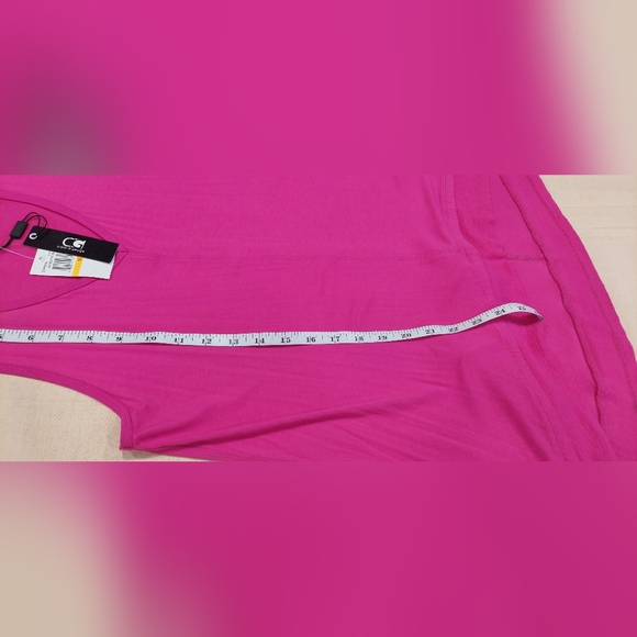 Cable & Gauge Fuchsia Sleeveless Tank Top - Picture 6 of 8